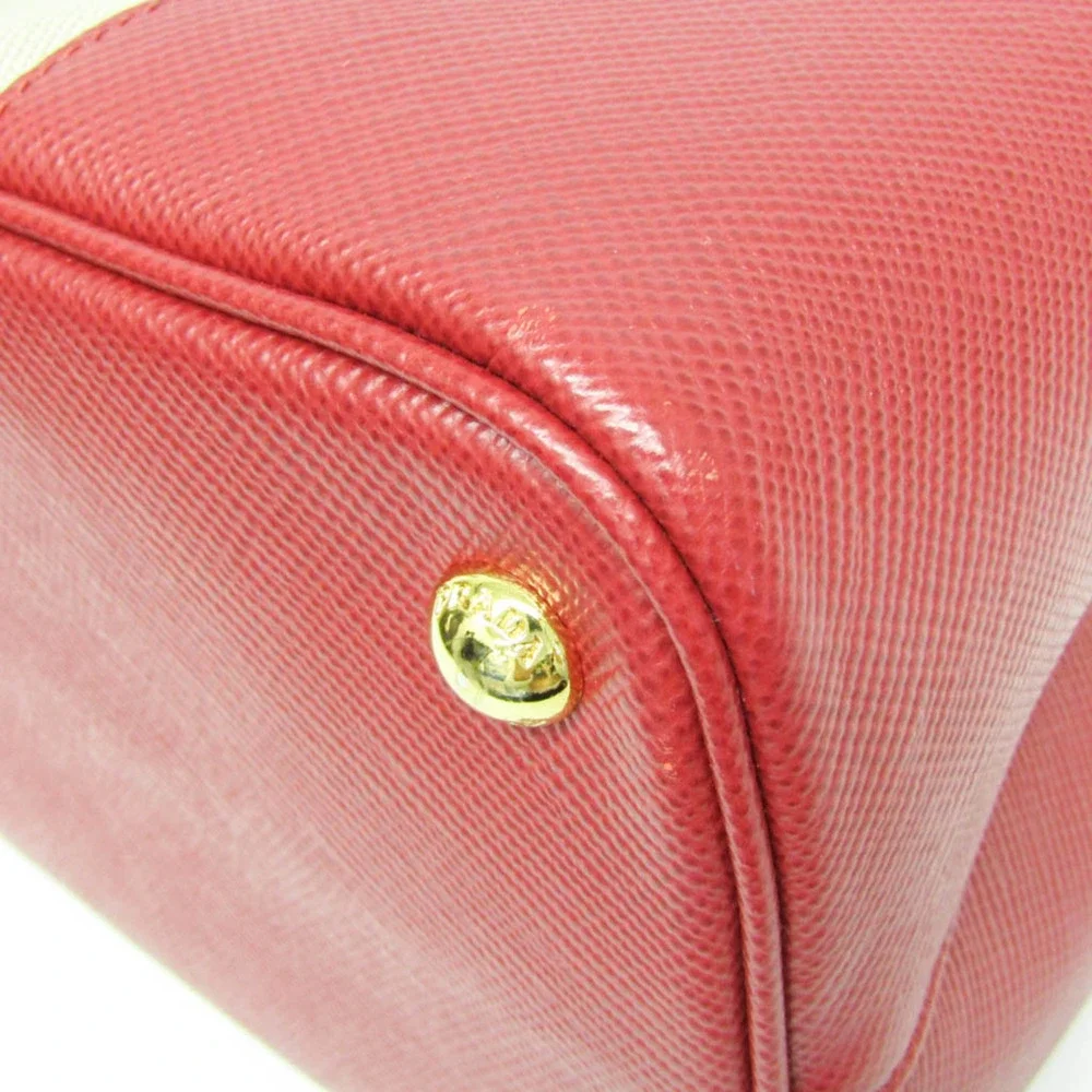PRADA Cream Leather Shoulder Bag